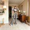 Женские леггинсы с принтом зебры, разделяющие ноги, для взрослых, 3D-цифровая печать, цельный костюм для косплея, для сценических выступлений