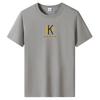 8 Colors Fashion Men's Short Sleeves Cotton T-shirt Large Size Loose Tee