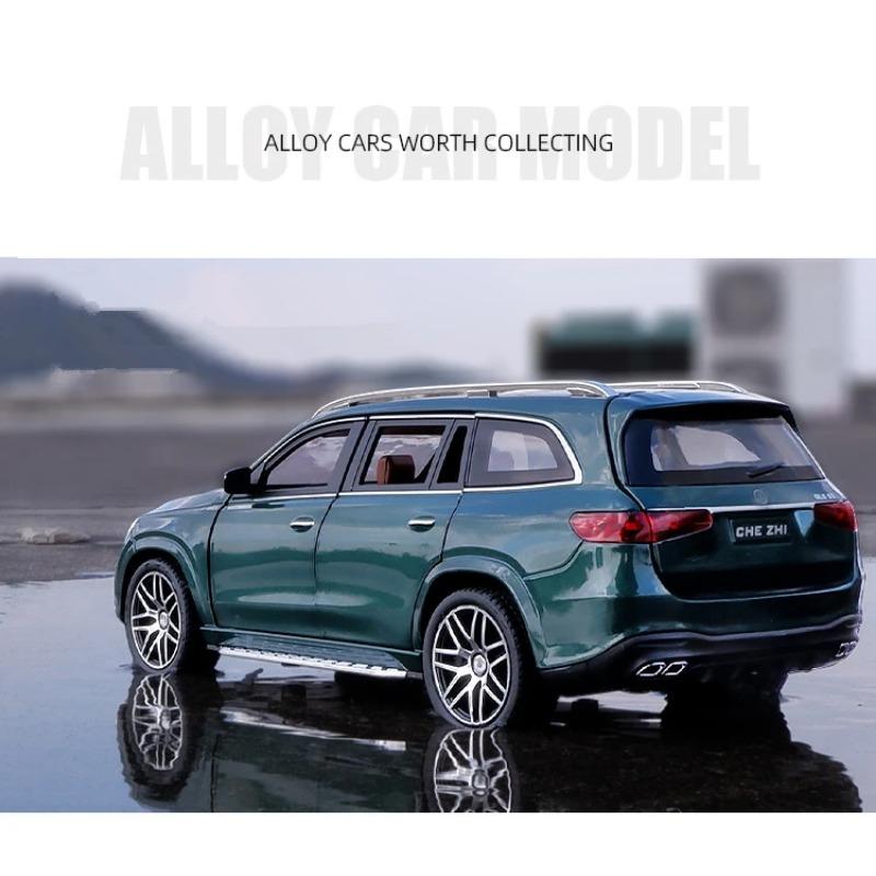 1/24 Benz Maybach GLS63 Alloy Luxy Car Model Diecast Metal Toy Car Model Collection Sound and Light High Simulation Children Gift