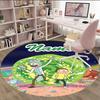 Customizable R-Rick and Morty Round Non-Slip Carpet - Ideal for Garden, Picnic, Office, Perfect for Decoration, Suitable For All Seasons