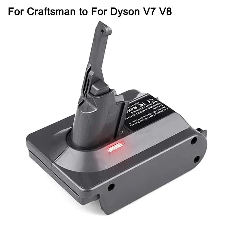 Battery Converter Adapter For Makita/Dewal/Milwaukee/Bosch/Ryobi 18V Li-ion Battery To For Dyson V6 V7 V8 Animal Vacuum Cleaner