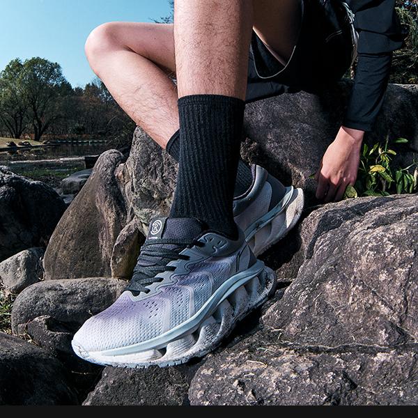 Кроссовки мужские Li Ning Arc CRC с низким верхом, амортизирующие, износостойкие, бежевые AZGU005-4