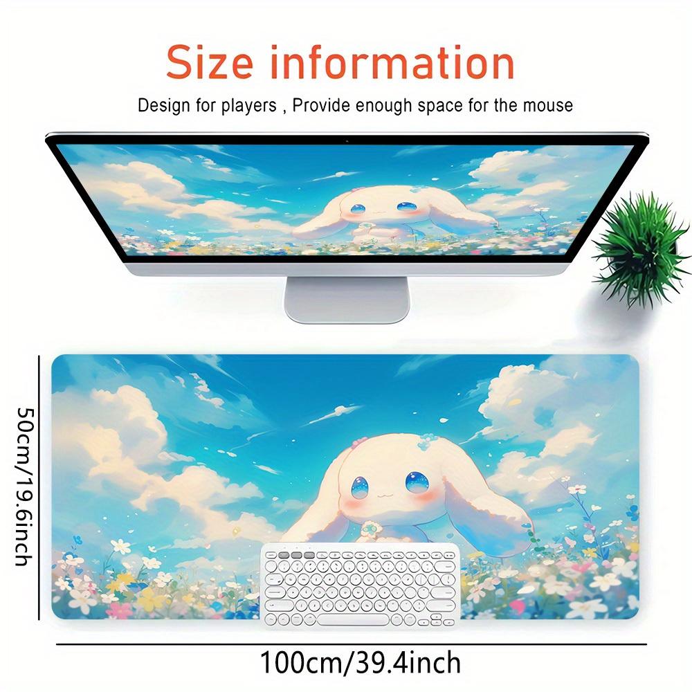 1pc Cinnamoroll Flower Field Dreamy SkyComputer Pad with Vibrant Game Machine Print, Mouse Pads for Desk0515013