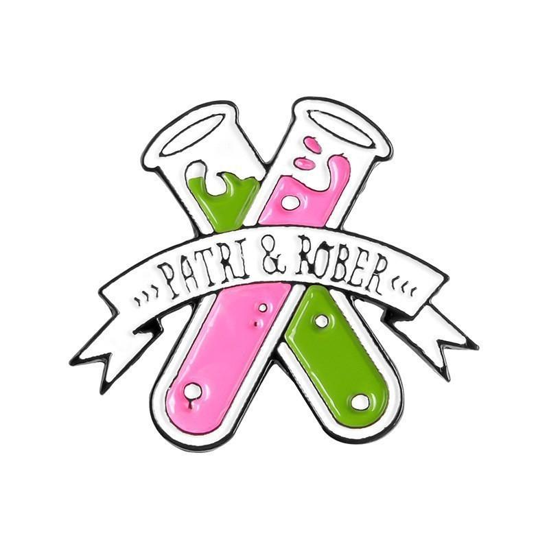 Креативные Персонализированные Металлические Мультяшные Броши Уникальные Геометрические Значки для Стильных Аксессуаров