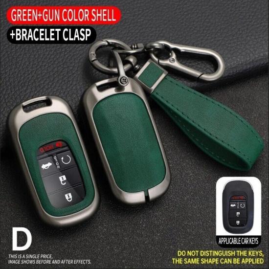 For - Honda CR-V Civic Accord Zinc Alloy Remote Smart Key Fob Cover Case