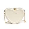 Trendy Ins Style Heart Bag Pu Material Sweet Fresh Shoulder Bag For Ladies