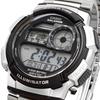 Casio World Time Digital Men's Watch AE-1000WD-1AV (Silver Metal Band)