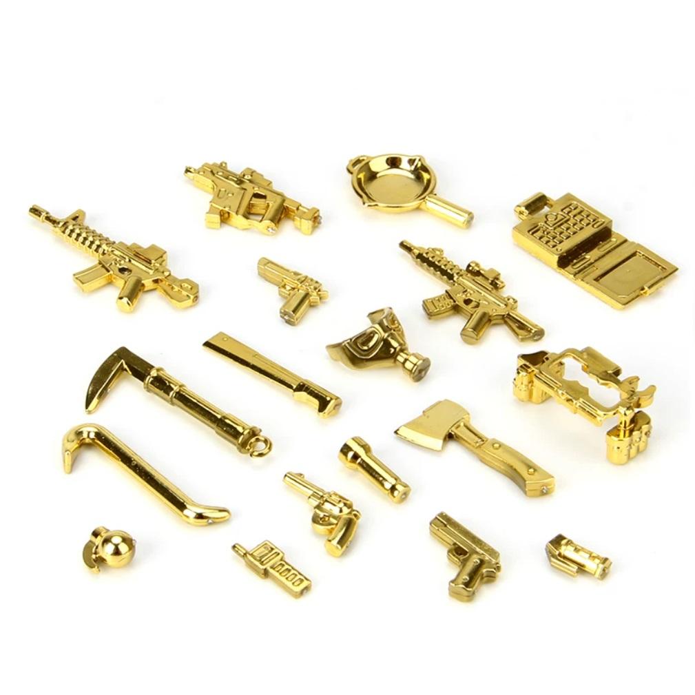 PG999 Chrome Mr Gold Building Blocks Mini Action Figure Toys