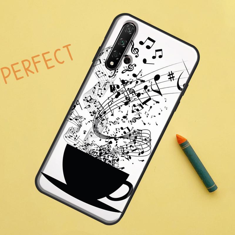 Музыкальный чехол с нотами для Huawei P30 Pro P20 P40 Lite Nova 8i 7i 3i 11i 5T 9 10 SE Y60 Y61 Y70 Y90 P Smart Z