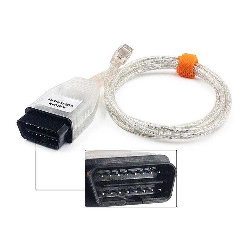 Full Chips For BMW K+DCAN K+CAN K-Line With Switch FTDI FT232RL OBDII Diagnostic Interface 20pin Cable For BMW Scanner