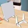 Acrylic Book Stand Display Holder Displaying Bookshelf Sturdy Tablet with Support Ledges
