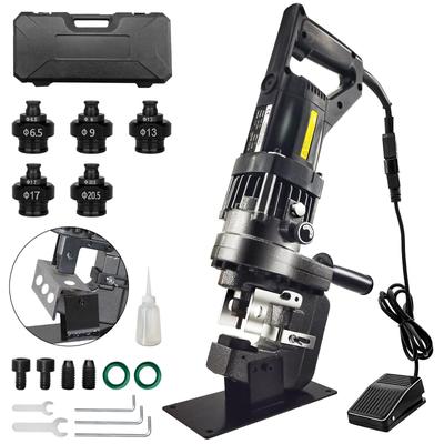 Электрический гидравлический перфоратор Howhite 1300 Вт, гидравлический перфоратор 110 В, совместимый с медным, алюминиевым, стальным, железным каналом, уголком, 5 типов ножек, кейс для хранения