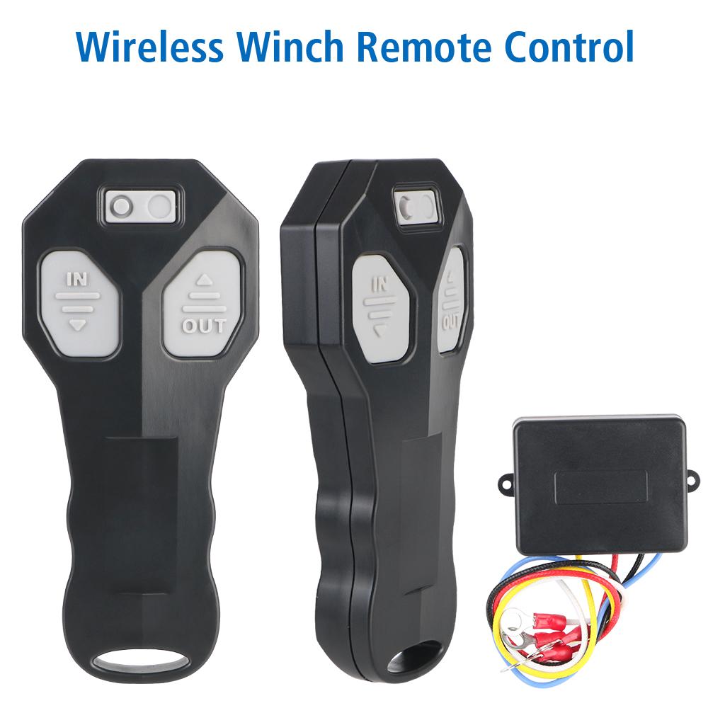 Комплект пульта дистанционного управления лебедкой Пульт управления лебедкой для Jeep Внедорожник Квадроцикл Грузовик 12В/24В Двойной Ручной Передатчик Трубка Переключатель Контроллер Беспроводной