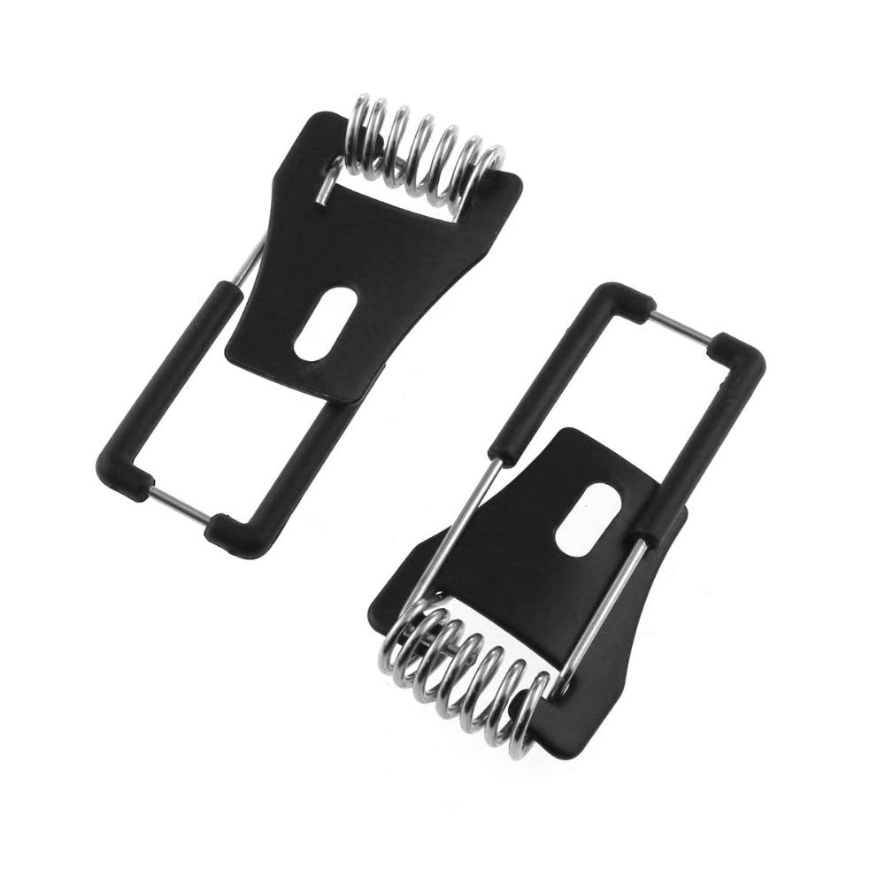 10pcs Cold-rolled Steel Panel Lamp Spring Clip Black Lamp Circlip Mounting Bracket  Electrician