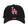 New Era Кепка LA Dodgers NY Yankees MLB 9FORTY Черная Розовая Snapback Кепка Strapback BLACKPINK (JP, Алфавит, Один размер, LA-Черный/Розовый)