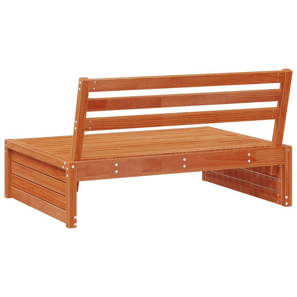 Garden Center Sofa Solid Pine Wood Wax Brown