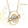 1/10Pcs Harried Time Necklace Timer Hourglass 360 Rotatable Potters Cosplay Props Astronomical Time Converter Magic School Gift