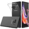 Чехол Samsung Galaxy NOTE 9 - Прозрачный силикон + Изогнутая пластиковая защитная пленка для экрана [Phonillico®]