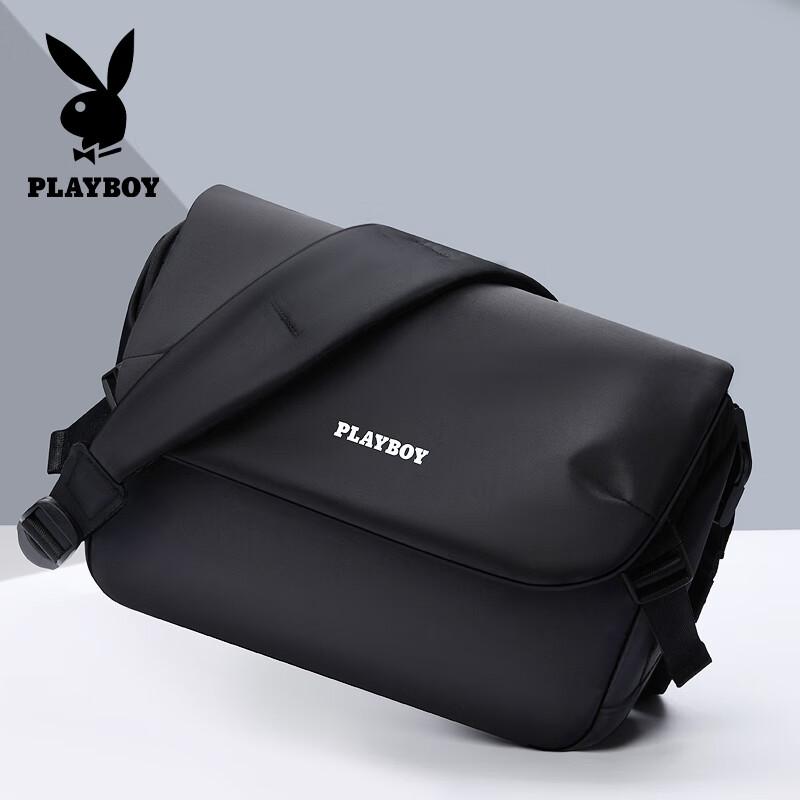 PLAYBOY Crossbody Bag, Men's Shoulder Bag, Large Capacity Messenger Bag, Outdoor Sport Bag