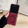 Кожаный чехол для телефона Motorola Razr 60 50 40 Ultra Moto Razr 60 50 с магнитной беспроводной зарядкой и защитой шарнира, противоударная крышка
