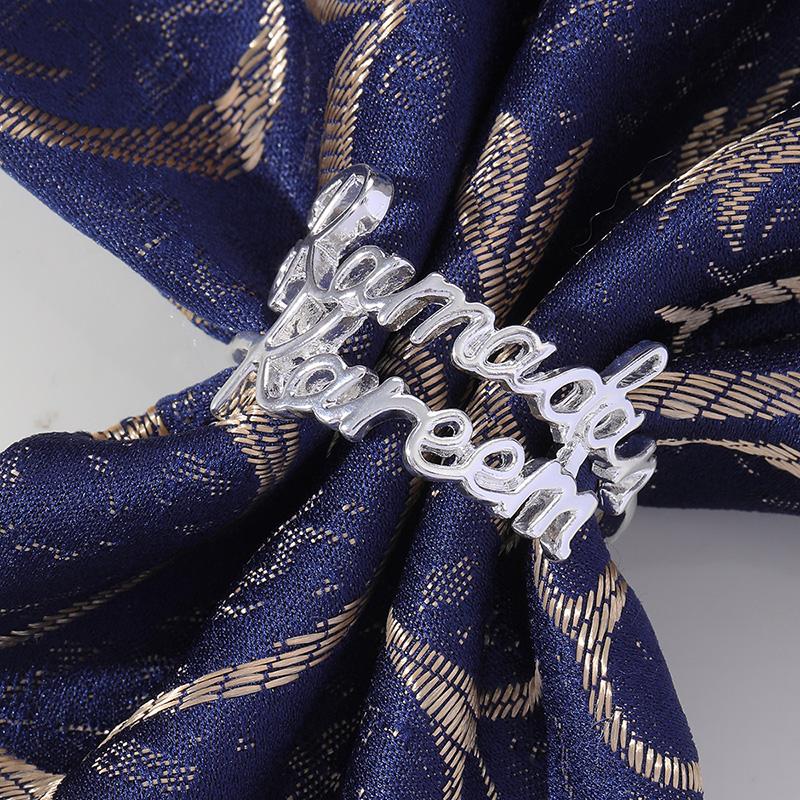 1 кольцо Рамадана, мусульманский исламский стол Мубарака для сбора семьи и друзей, семейный подарок для украшения XYZ