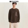 Мужской вязаный свитер с карманами PEACEBIRD Workwear