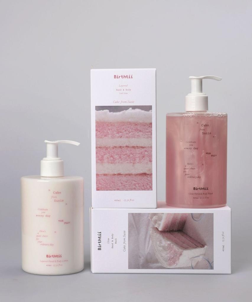 Набор для ухода за кожей 'Birth Tea Glow' (Гель для умывания и Слоистый лосьон) [Торт от Сьюзи]