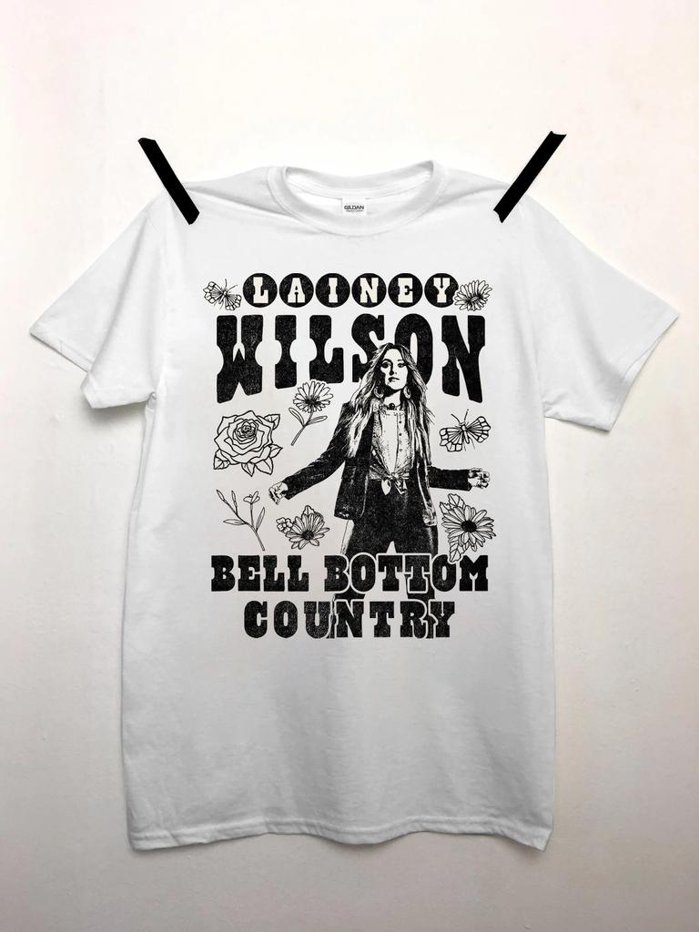 New Lainey Wilson Bell Bottom Country Shirt Unisex Concert S to 5XL EL343 Unisex T-Shirt