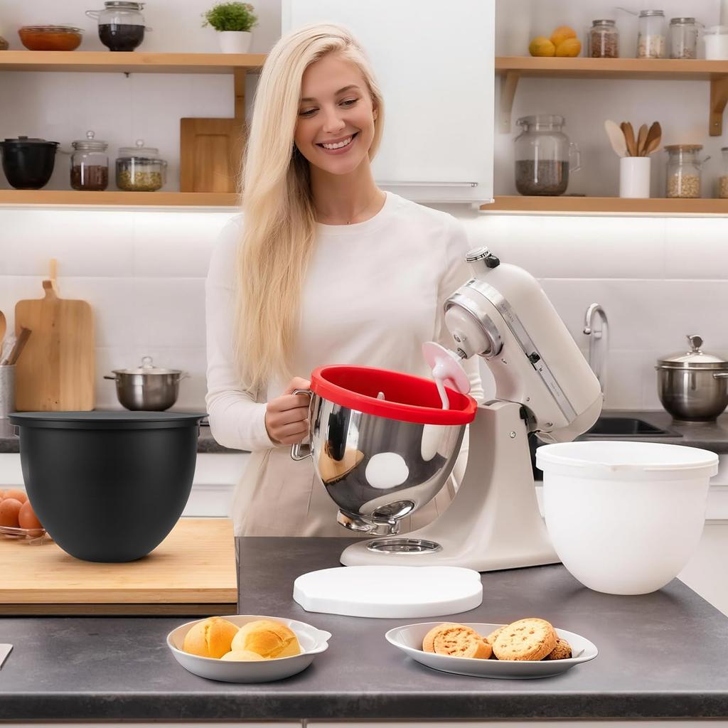 Silicone Liner For Tilt-Head 5 Qt Mixer Mixer Accessories Mixer Bowl Attachments for Baking and Cooking Replacement Mixers Bowls