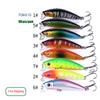 100PCS  Factory Price Free Shipping Plastic & Metal River Minnow Hard Lures Fishing Bait