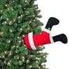 Christmas Creative Funny Santa Claus Legs Christmas Tree Decoration Plush Door Home Hanging Ornaments Home Party Supplies