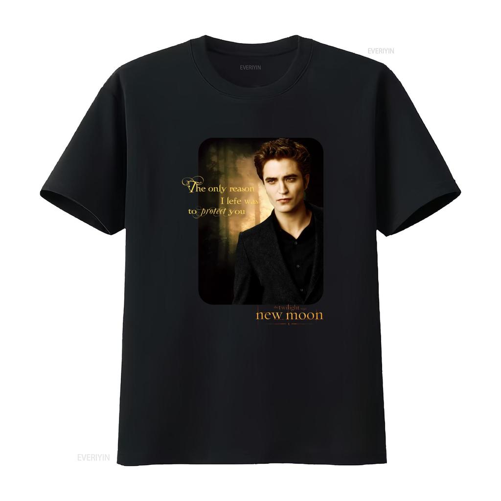 Vintage Twilight Saga New Moon Edward Vampire Movie Promo T Shirt Size Large Vintage Stretched Unisex Comfortable Casual
