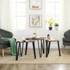 Set of 3 coffee tables Coffee table Nightstand Side table Extendable 3 PCS
