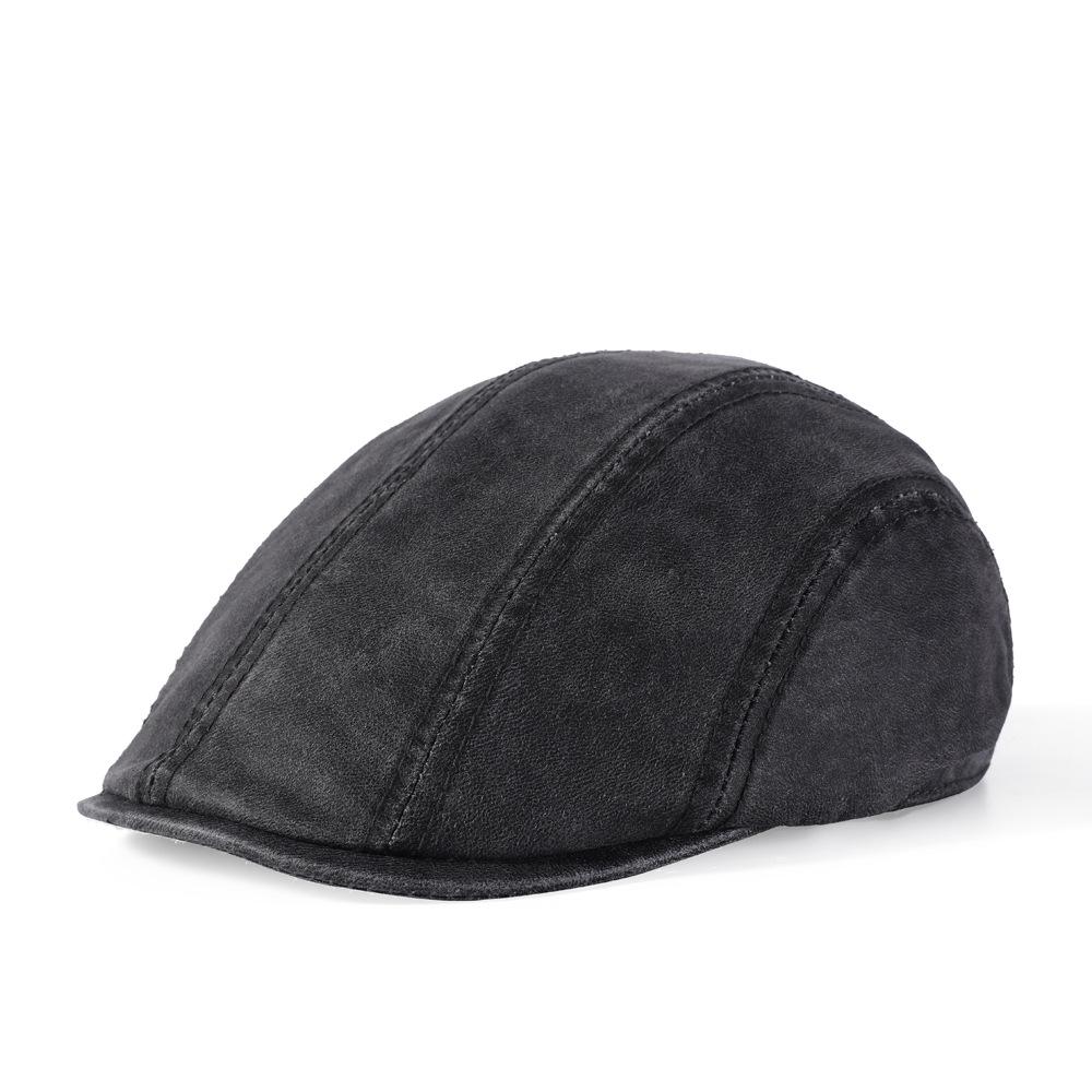 Берет из ткани с масляным воском Do Old Washed Forward Cap Женский берет Show Face Маленькая ретро-минималистская шляпа художника Кепка газетчика