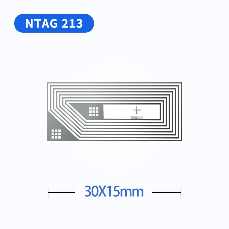 Прозрачная RFID-наклейка-метка с чипом NFC Tag213 и 215