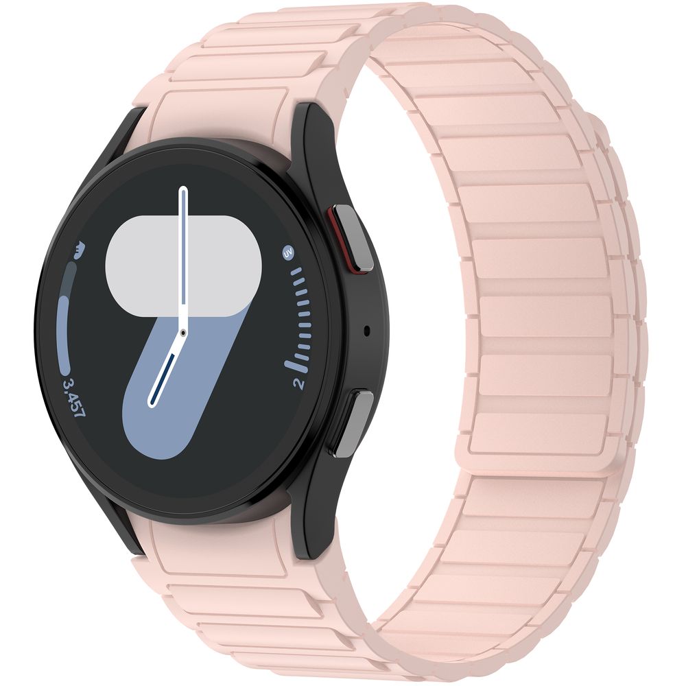Магнитный силиконовый ремешок для часов Samsung Galaxy Watch FE/7/6/5/4 Мягкий удобный сменный ремешок с магнитной застежкой