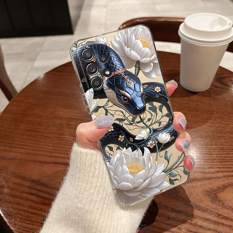 Чехол для телефона Snakes and Women Прозрачный Мягкий Для Samsung Galaxy A56 A57 A37 A55 A54 A36 A35 A26 A25 A16 A17 A07 A52 A34 A73 A21s