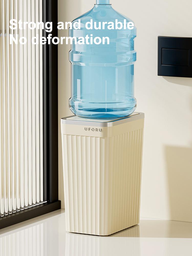 1pc Push-button waste bin, large capacity, non-slip base, sealed odour-proof lid, suitable for kitchens, bathrooms, offices