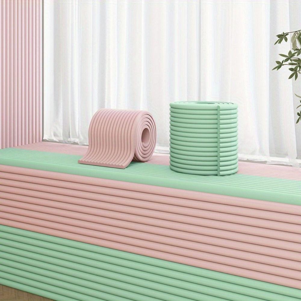 2m Desk Edge Guard Strip Self Adhesive Foam Bumper Wall Corner Protector for Window Sill Bedside
