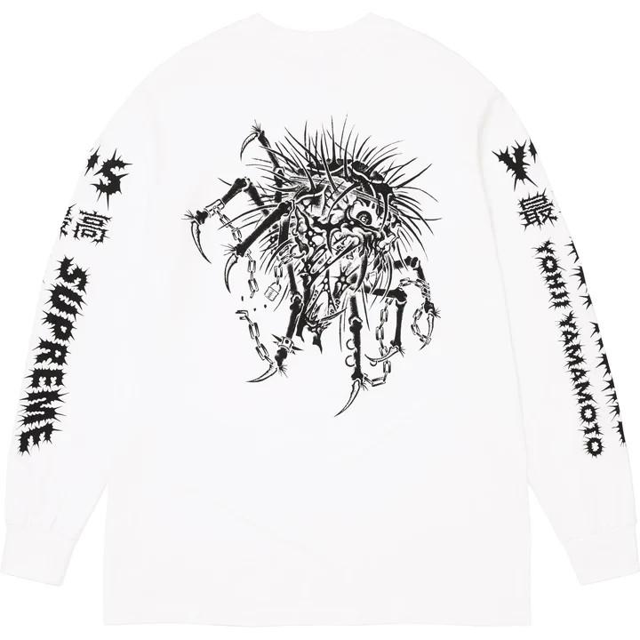 Supreme Футболка с длинным рукавом Y's by Yohji Yamamoto Белая