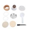 Reusable Coffee Capsule Stainless Steel Refillable Coffee Filter Pod with Tamper Brush and Spoon for
