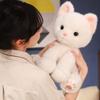 Doll Toys Sitting Cat Plush Toy Thick Paw Big Eyes Cute Animal Plush Doll Stuffed 35cm Soft Cat Plush Pillow Children
