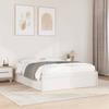 VidaXL Bed Frames White 160x200 Cm Solid Pine Wood, Bedroom Furniture, Bed Base, Wooden Bed, Bed, Double Bed 3282370