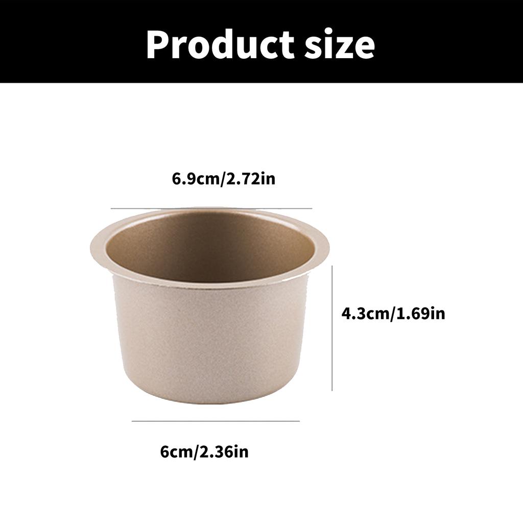 6 шт. Высокие формы для маффинов, термостойкие формы для выпечки, кухонные аксессуары, углеродистая сталь, кухонная посуда для десертов