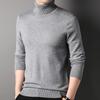 Men's Autumn and Winter Turtleneck Solid Color Sweater Men's Base Shirt Men's Trendy Warm Sweater Casual Business Men's Clothing