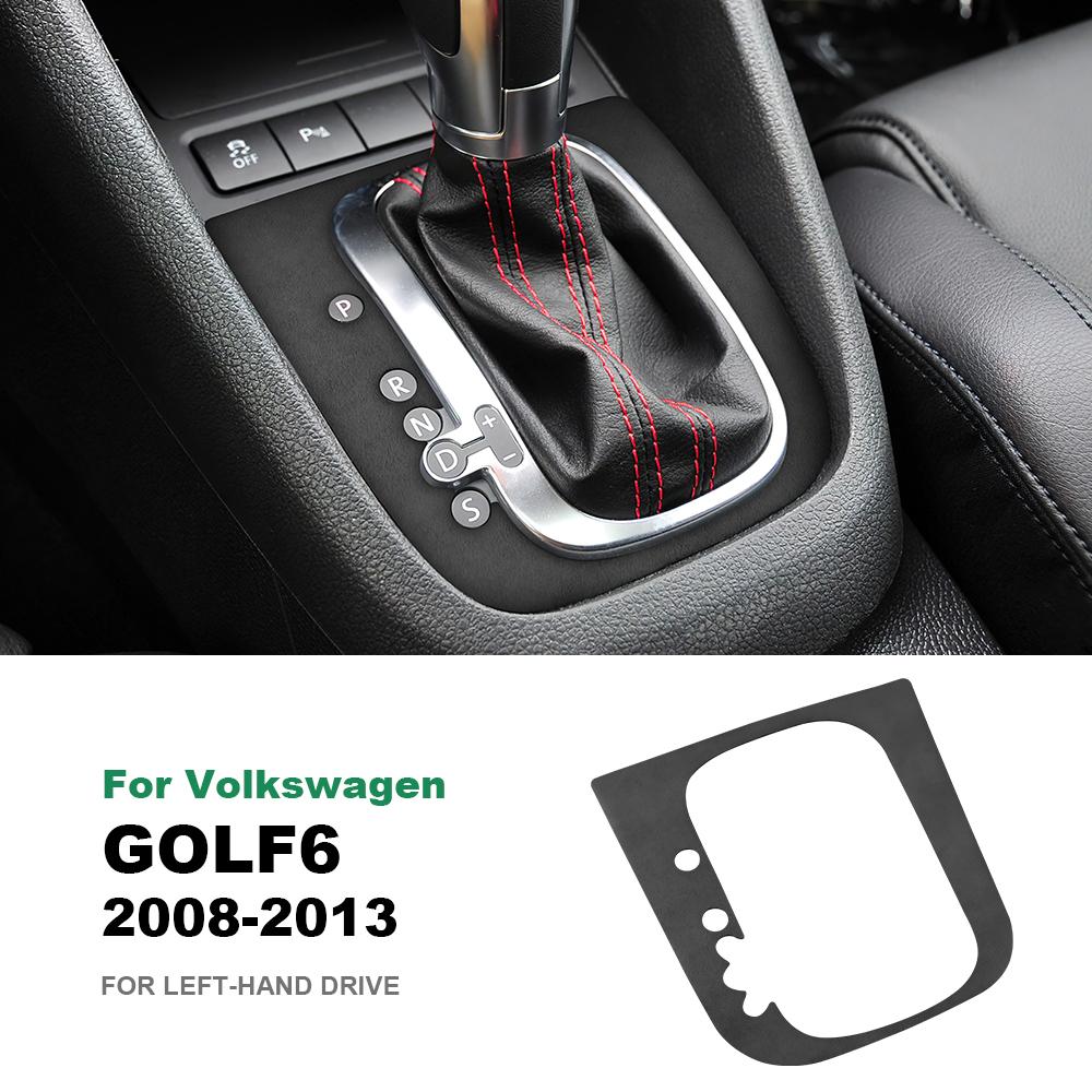 Italy Super Suede Car Gear Shift Panel Cover LHD RHD Sticker for Volkswagen VW Golf 6 GTI R MK6 2008-2013 Trim Auto Accessories