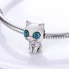 925 Silver Lovely Pets Dog Cat Animals Owl Rabbit Lion Charms Beads Pendants Bracelet Jewelry Gift