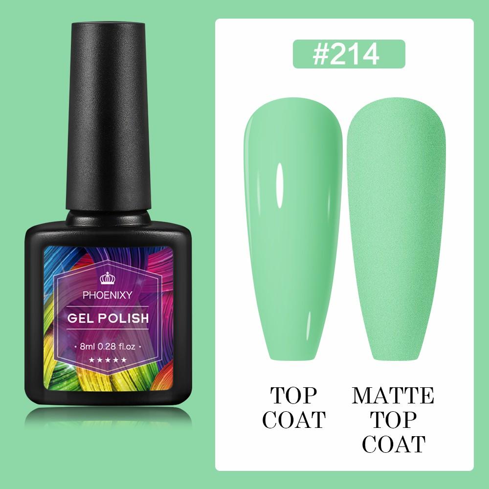 PHOENIXY 8 мл гель-лак для ногтей, полуперманентный гель, блестящий гель, отмачиваемый блестящий стартовый набор, маникюрный набор для маникюрного салона