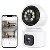 WiFi Camera Dual Screen Baby Monitor Home Secuiry Camera Ai Human Detection Color Night Vision CCTV Video Surveillance