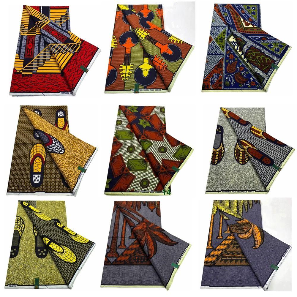 Cotton African Wax Fabric Wax Printed African Cotton Fabric New Ankara Fabric For Sewing